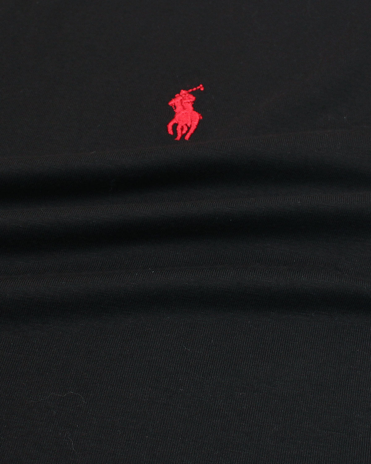 Iconic Basic Red Pony Modal T Shirt - Black