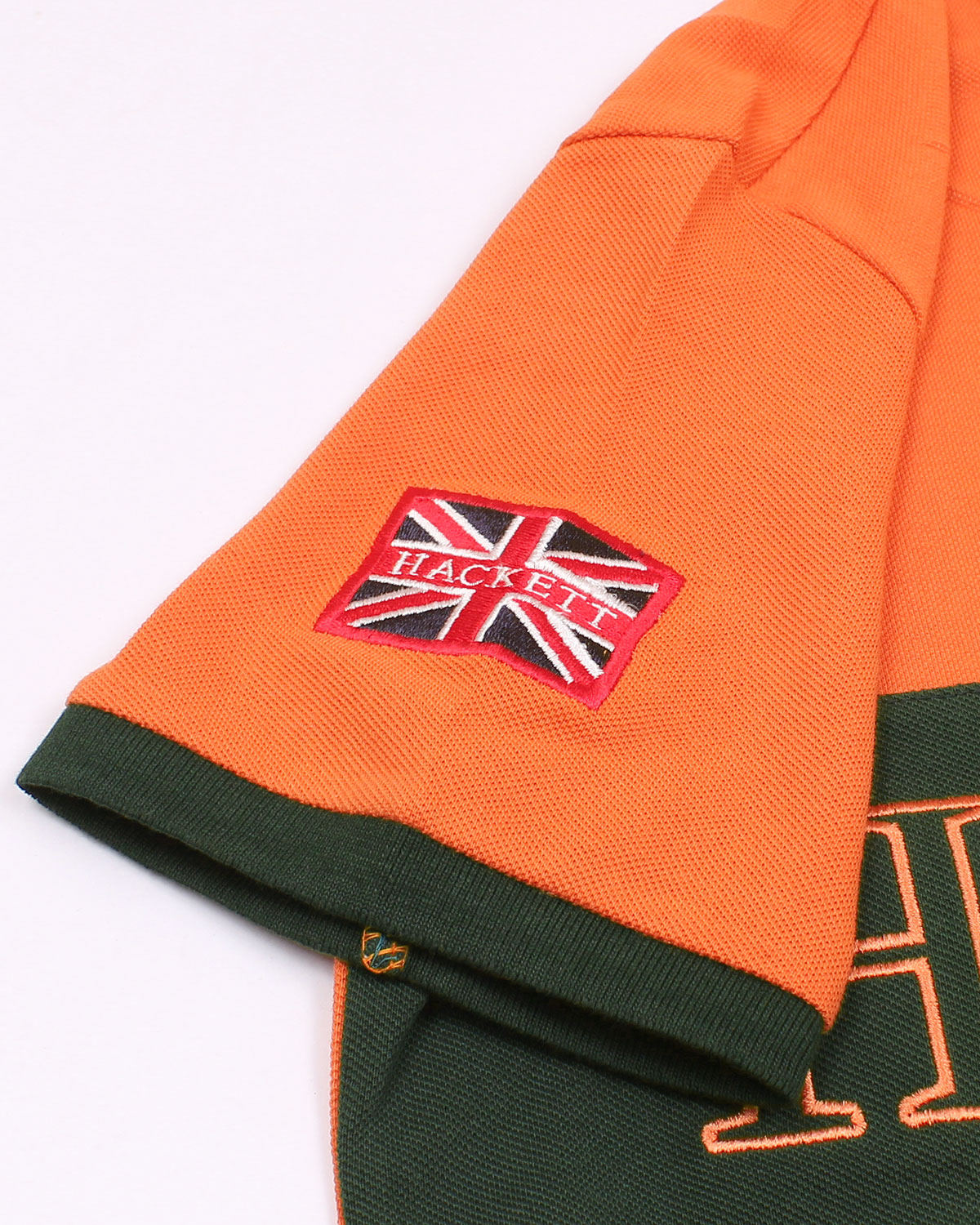 Premium Men Contrast Panel Polo - Orange