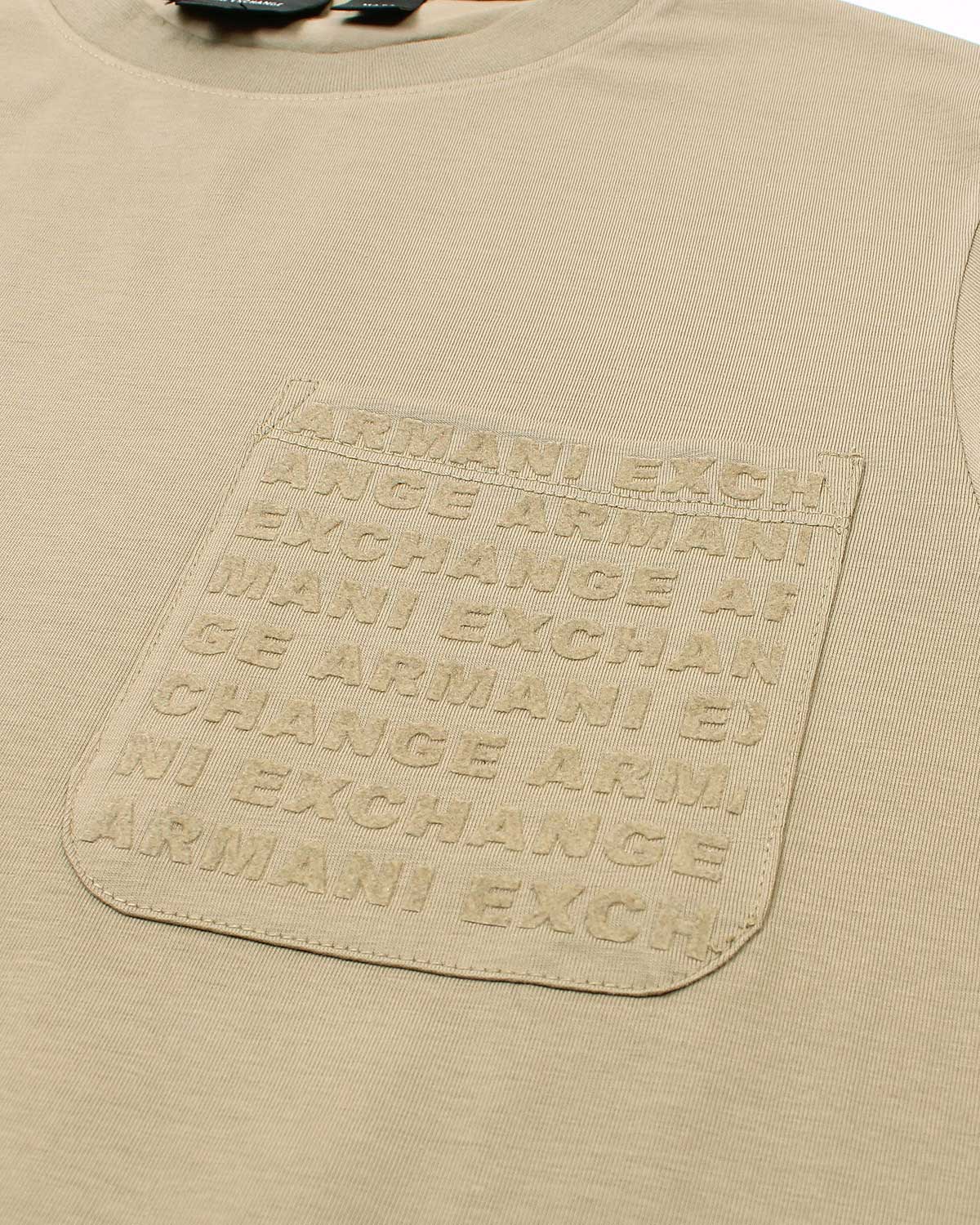 Men's Pocket A-X T Shirt - Beige