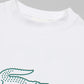 Lac. Men's Oversized Graphic Logo T-Shirt – White