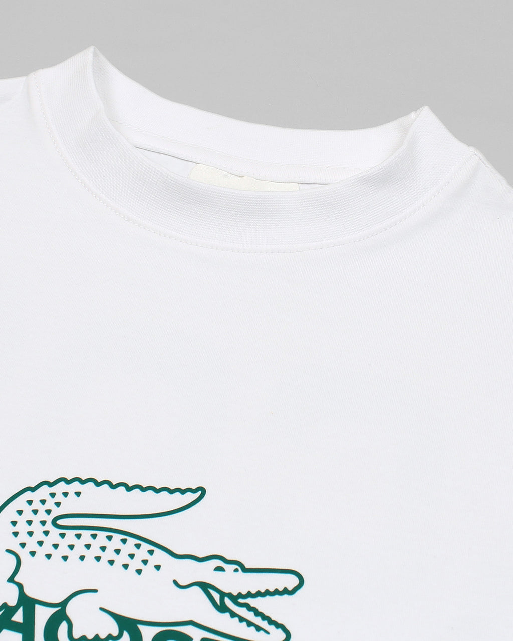 Lac. Men's Oversized Graphic Logo T-Shirt – White