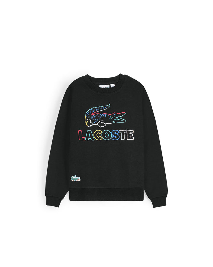 Kids Lac. Embraided Sweatshirt - Black