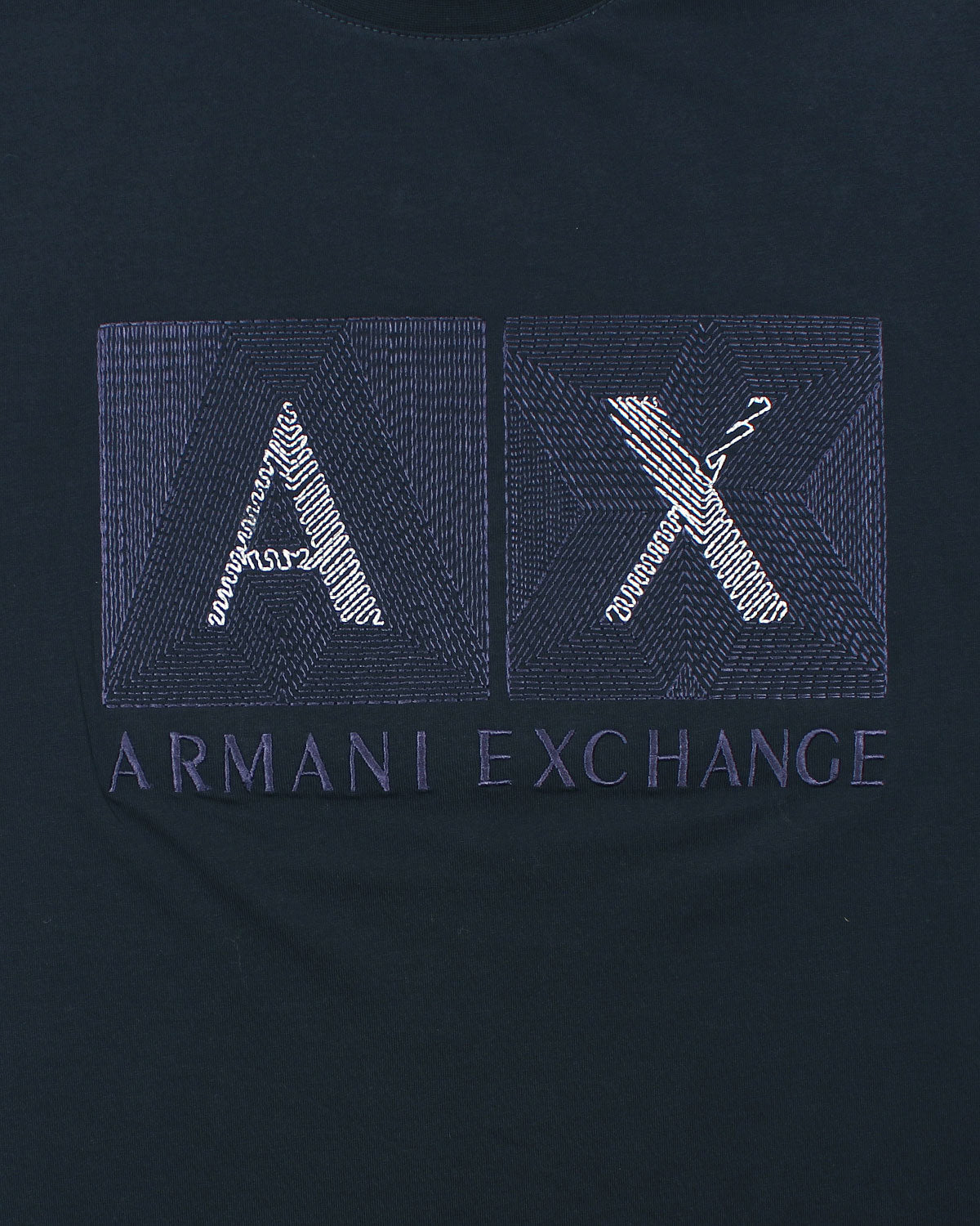 Men's A.X Emb. T Shirt - Navy Blue