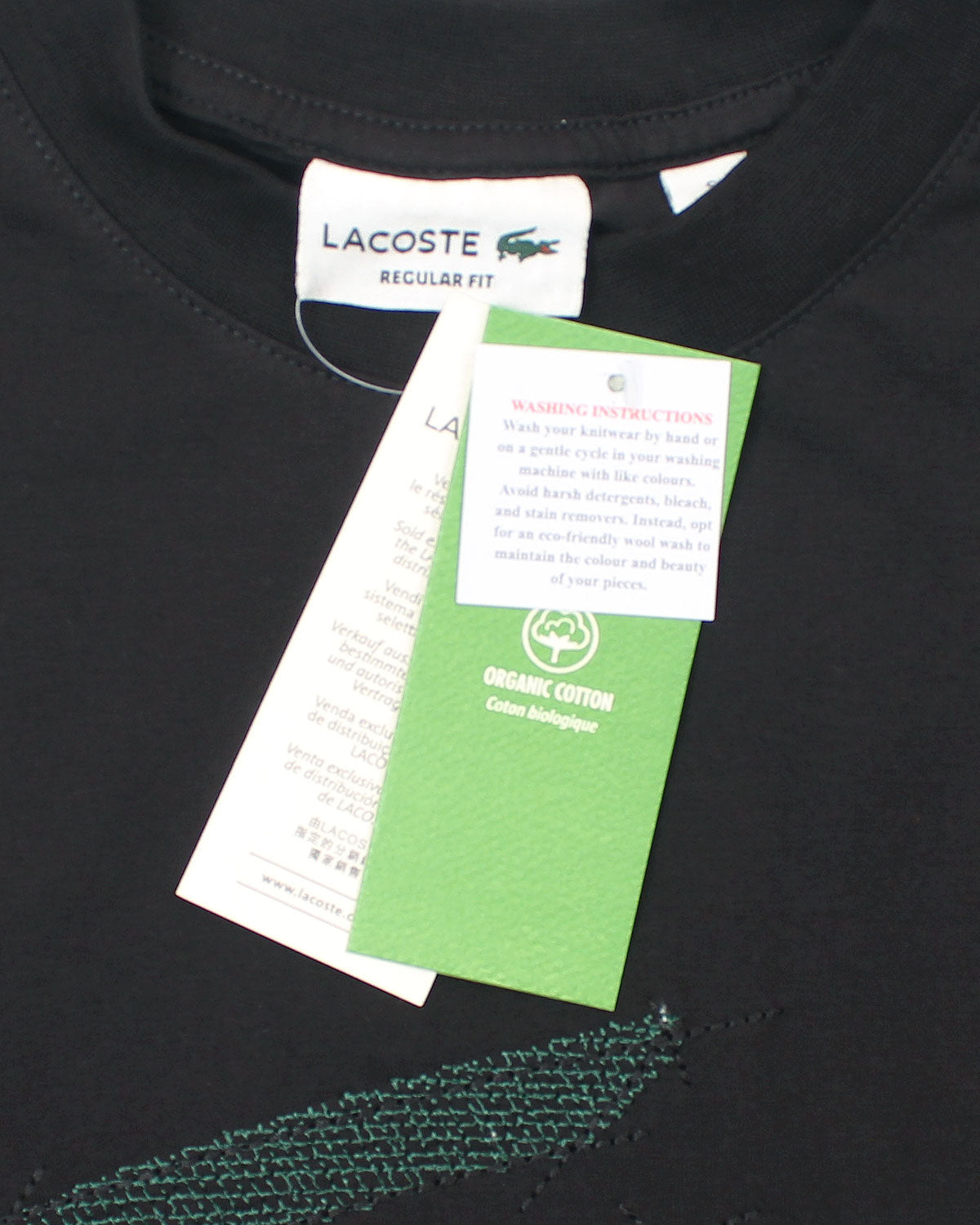 Men's Oversize Croc Lac. T Shirt - Black