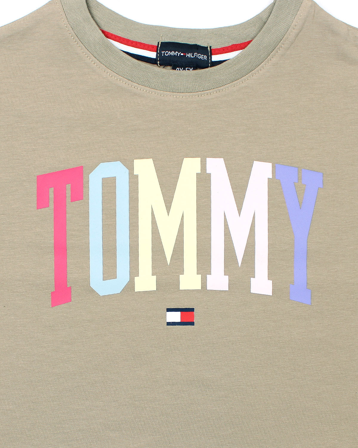Baby Girls Cropped Tom. T Shirt - Beige