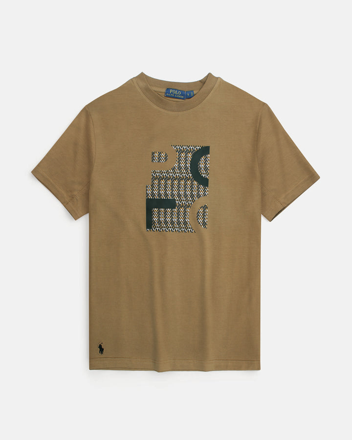 Men's Graphitic R-L Oversize T Shirt - Brown