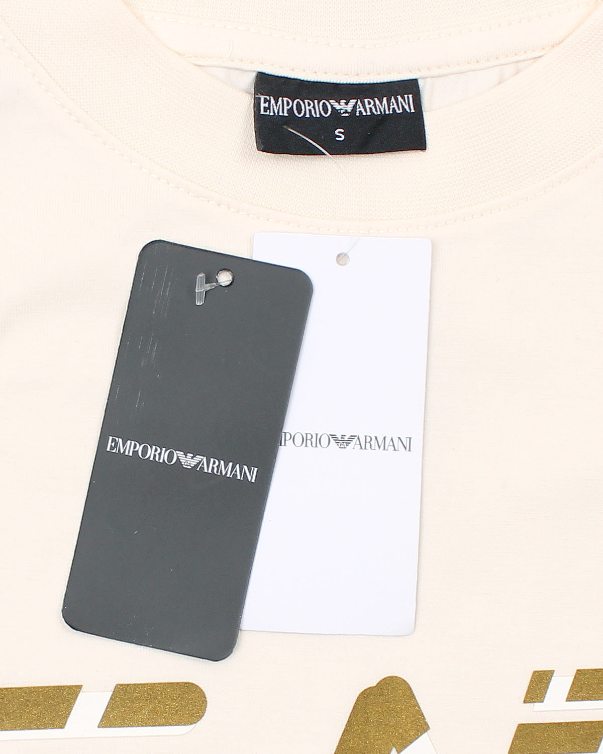Premium Men's EA7 Oversize T Shirt - Off White