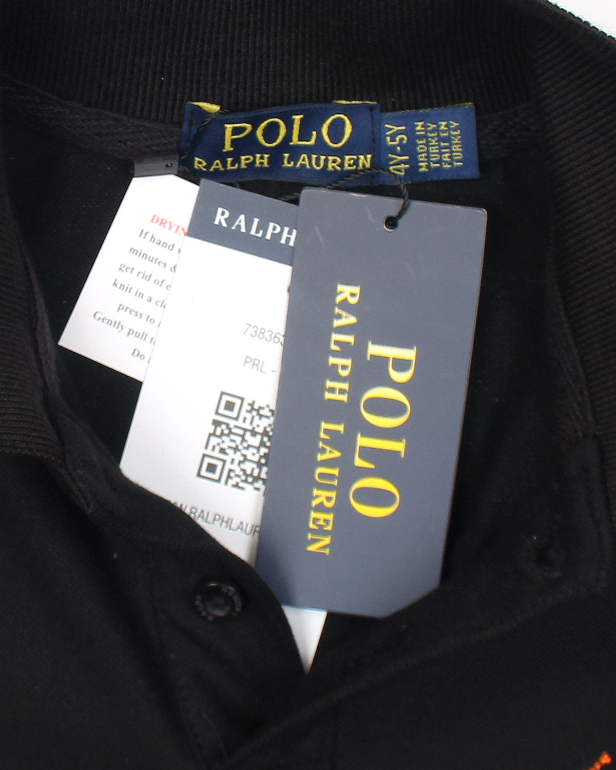 Iconic Kids basic Polo - Black