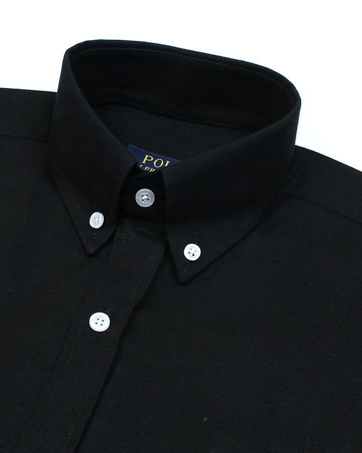 Premium Iconic Men Oxford Shirt -  Black