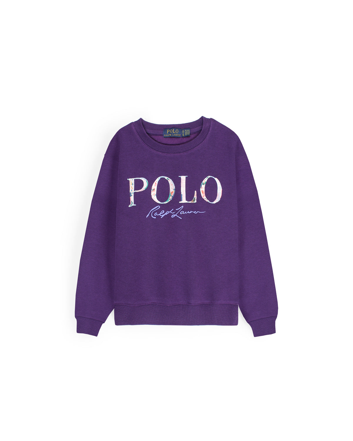 Premium Baby Girls Flowered Sweat - Purple