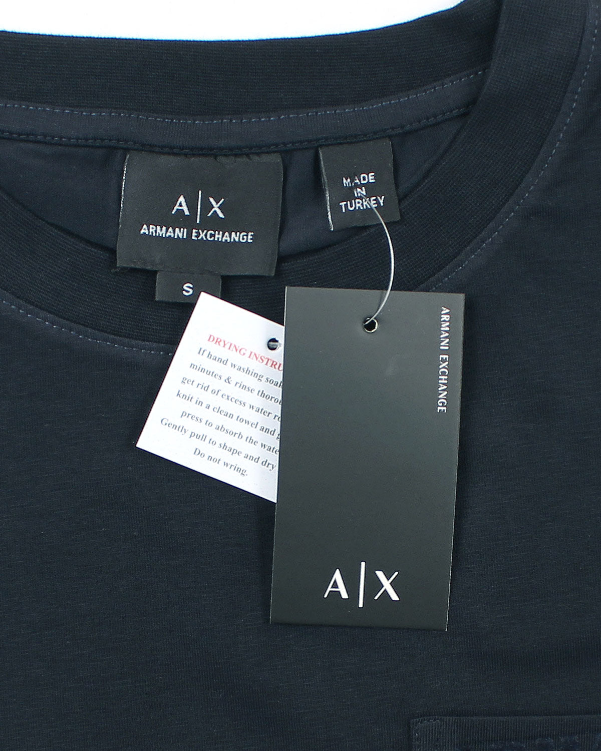 Men's Pocket A-X T Shirt - Navy Blue