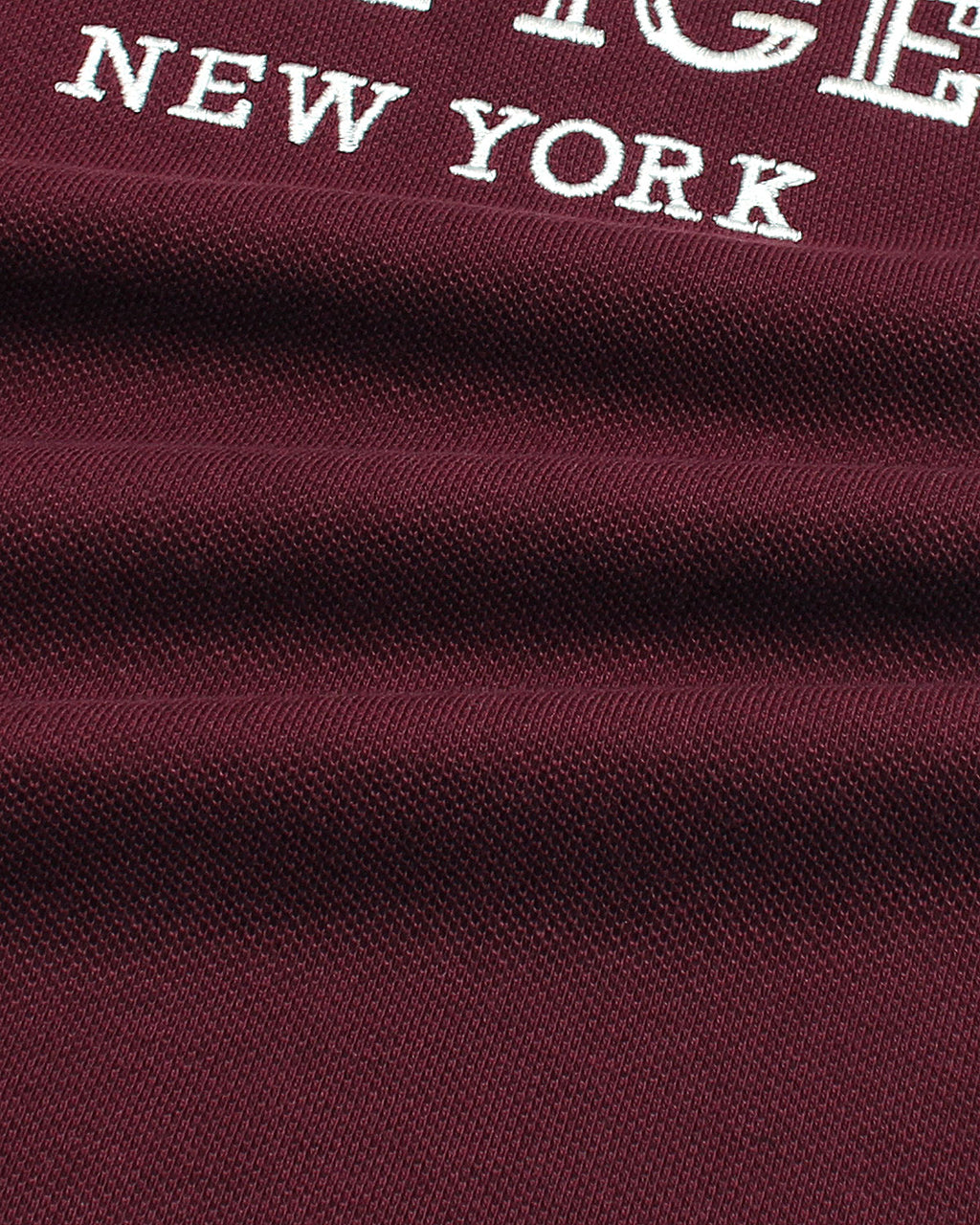 Premium Kids Hilfiger Nyc Polo Shirt - Maroon
