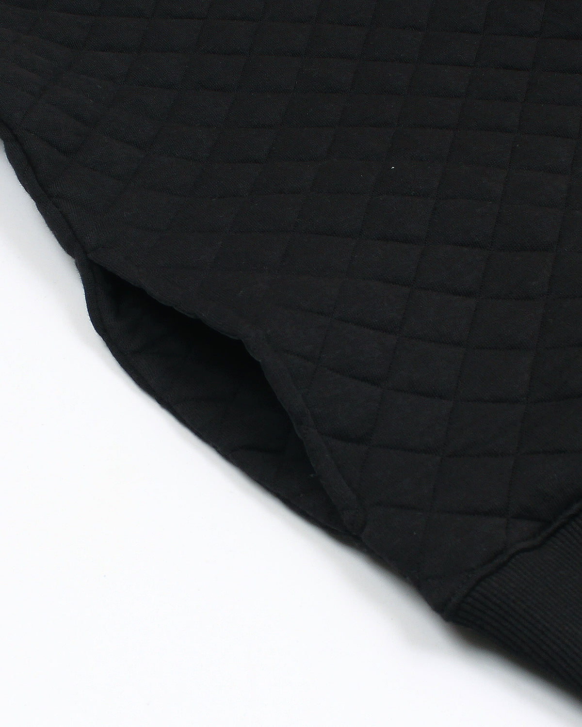 Premium TH Quilted Button Up Men's Sweat - Black