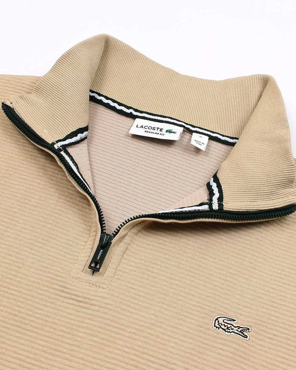 Premium Men's Loc. Mock Neck - Beige