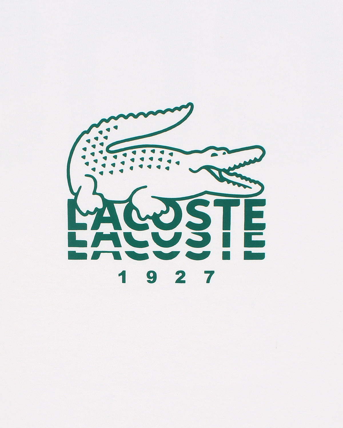 Lac. Men's Oversized Graphic Logo T-Shirt – White