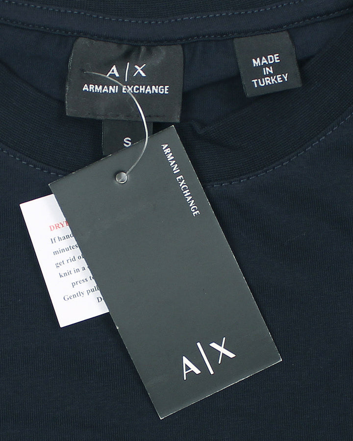 Men's A.X Emb. T Shirt - Navy Blue
