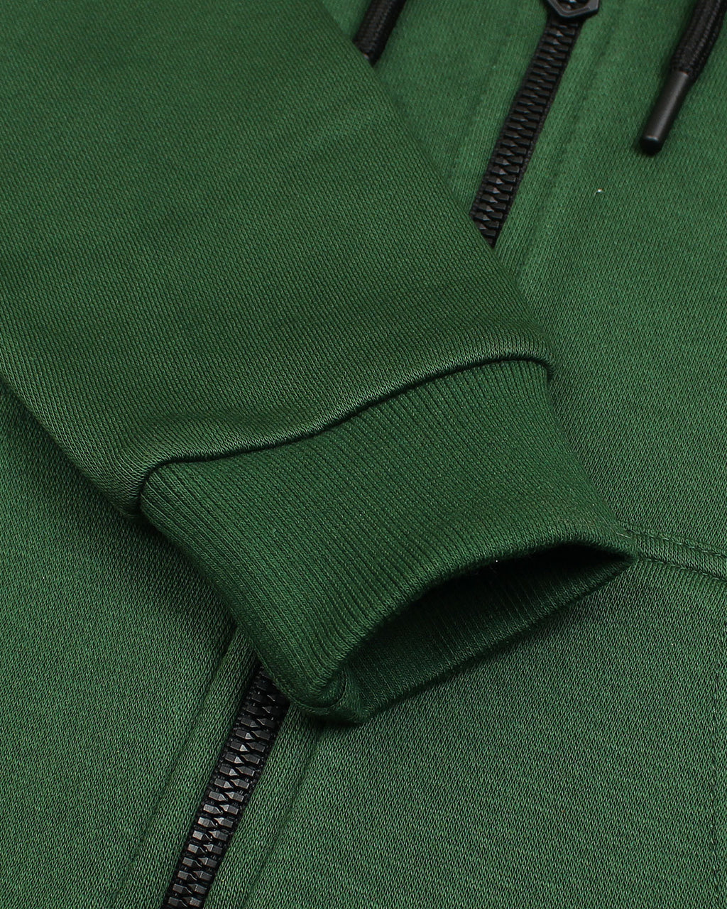 Premium Kids’ Bear Zip-Up Hoodie – Forest Green