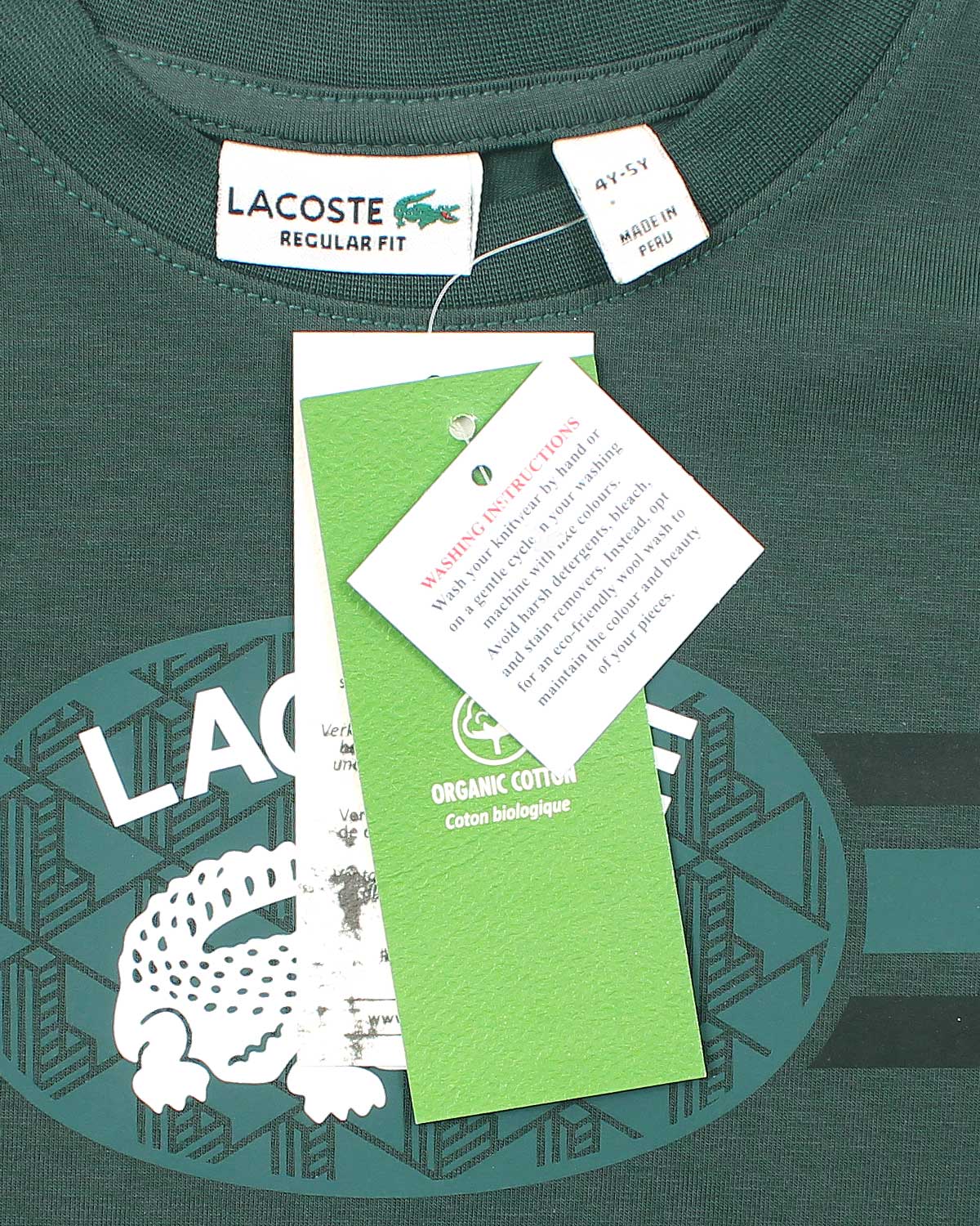Kids Lac. Graphic T Shirt - Green