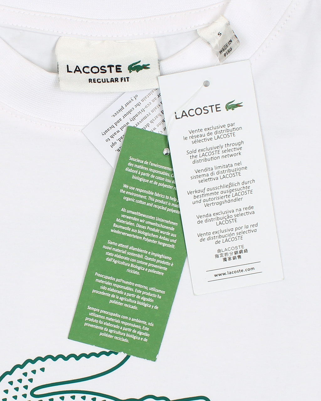 Lac. Men's Oversized Graphic Logo T-Shirt – White