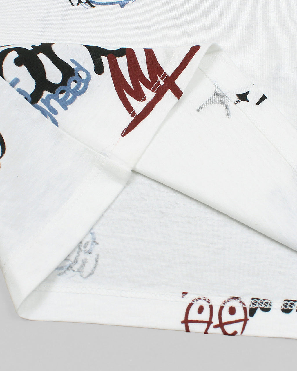 Kids Graphic Loungewear Set - White & Grey