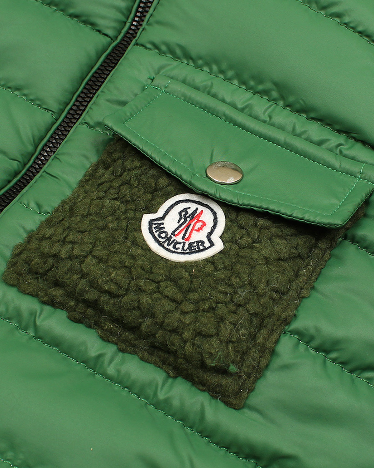 Kids Mon. Puffer Hooded Jacket - Green