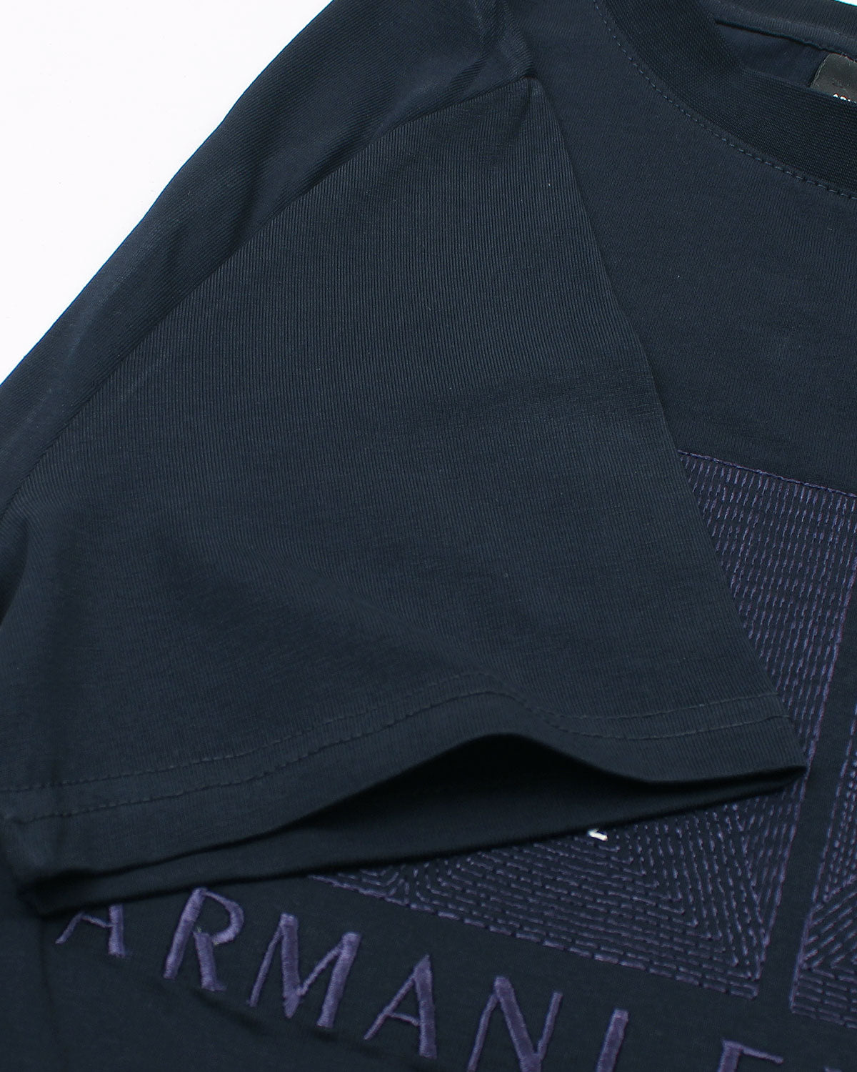 Men's A.X Emb. T Shirt - Navy Blue