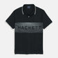 Exclusive HKT Men’s Striped Panel Logo Polo - Black