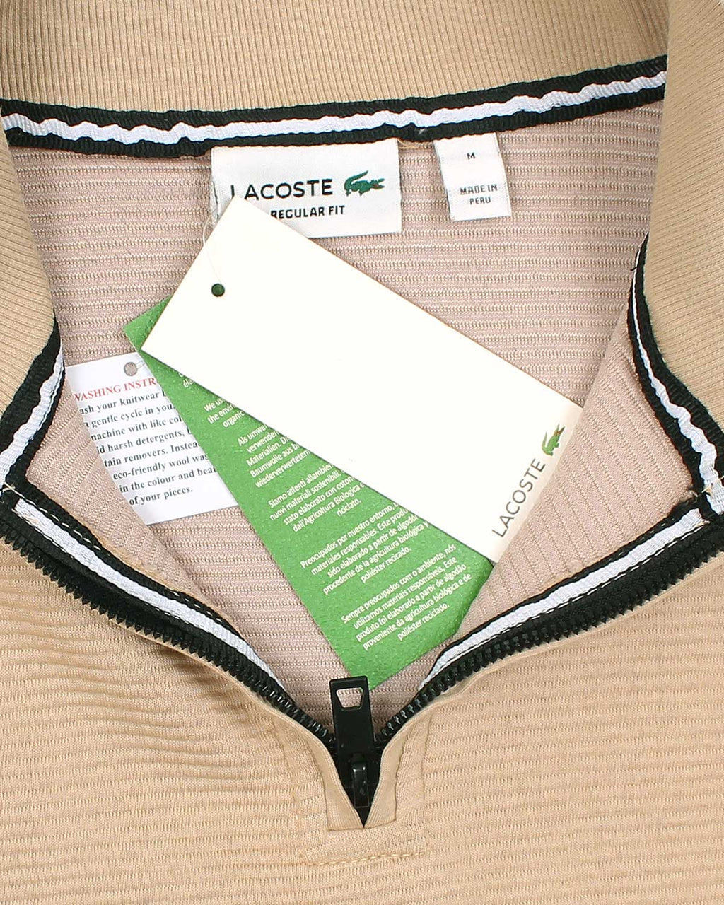 Premium Men's Loc. Mock Neck - Beige