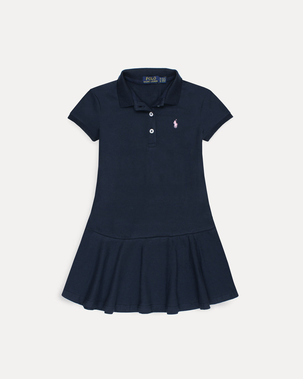 Premium Baby Girl R-L Polo Dress - Navy Blue