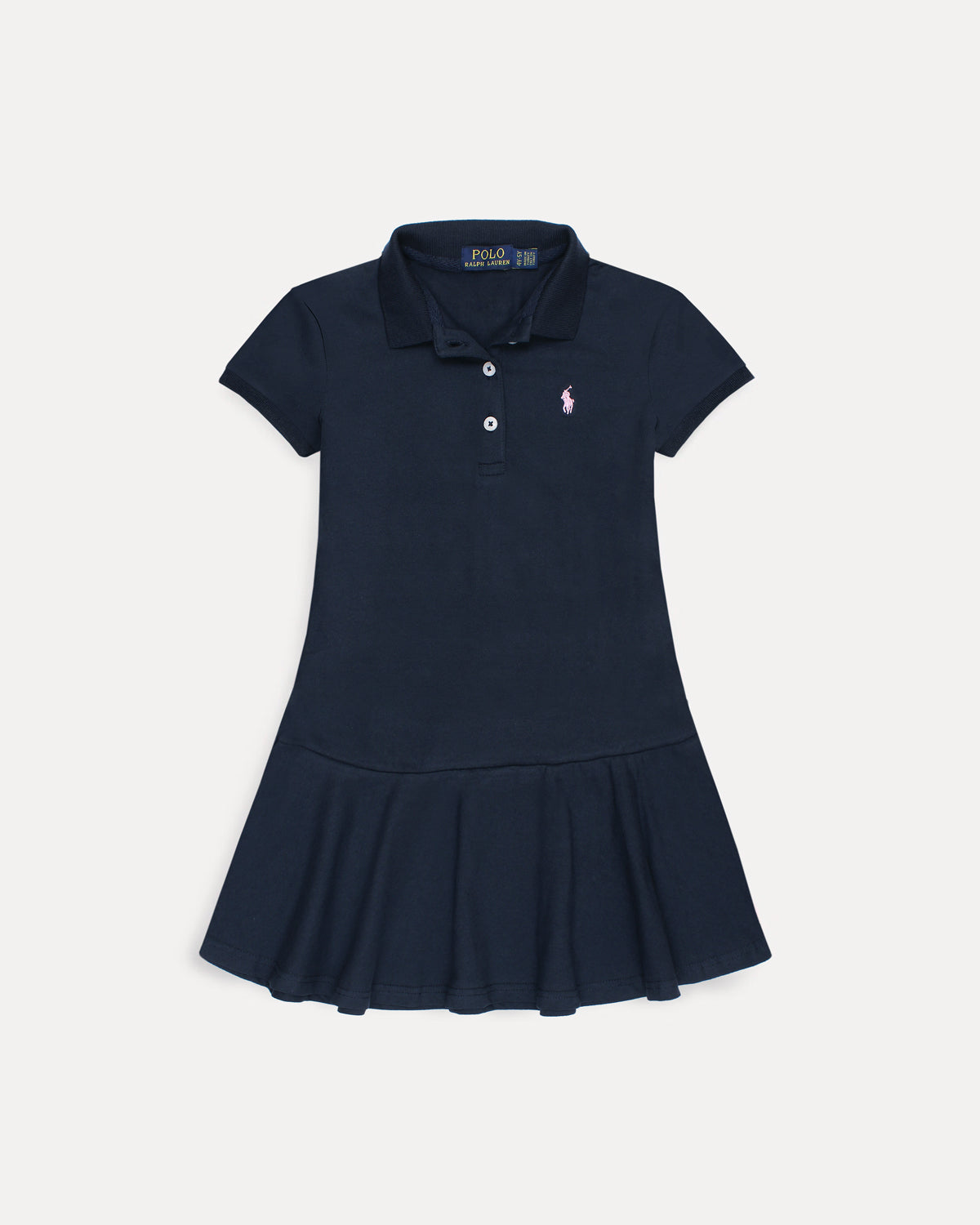 Premium Baby Girl R-L Polo Dress - Navy Blue