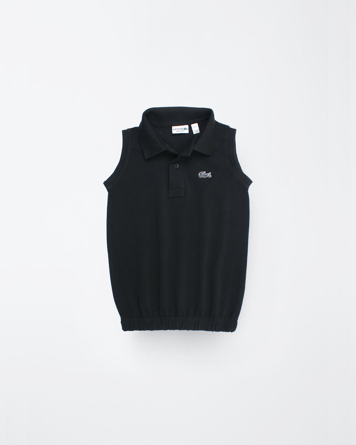 Premium Baby Girl Lac. Polo Shirt - Black