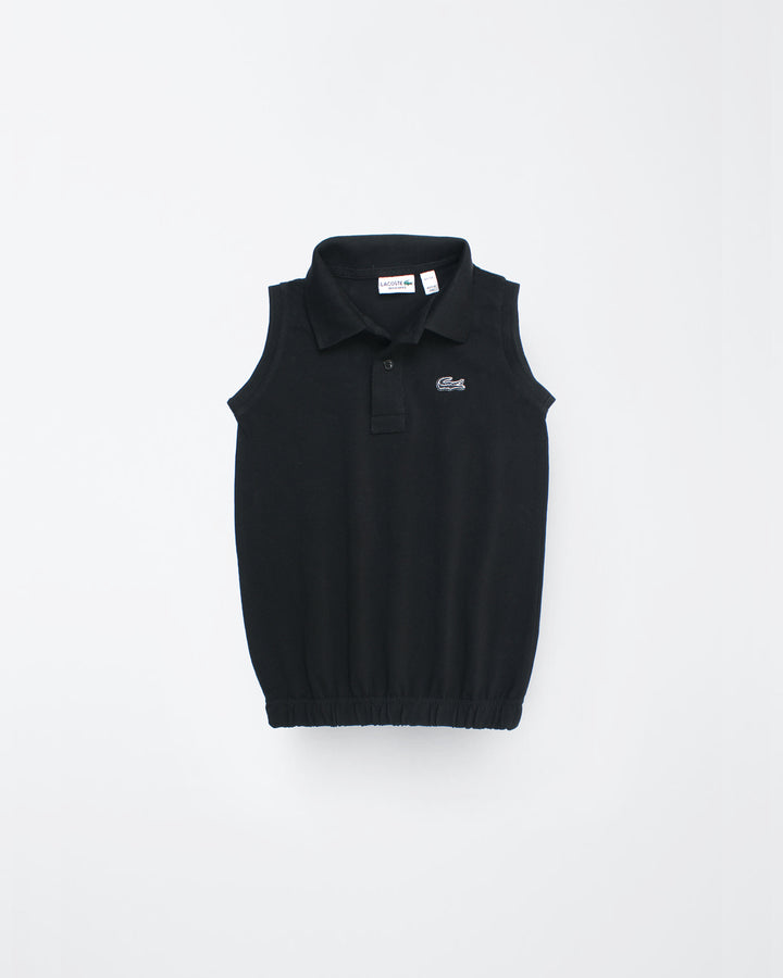 Premium Baby Girl Lac. Polo Shirt - Black