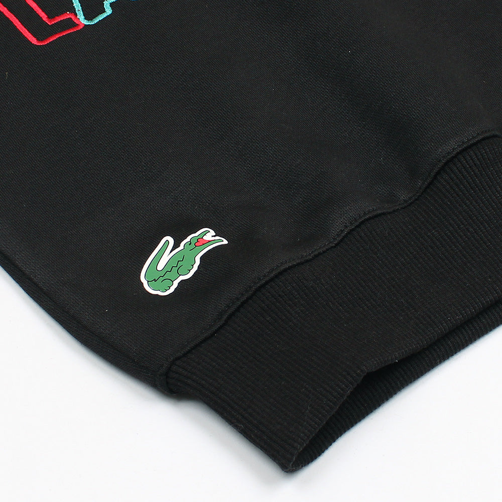 Kids Lac. Embraided Sweatshirt - Black