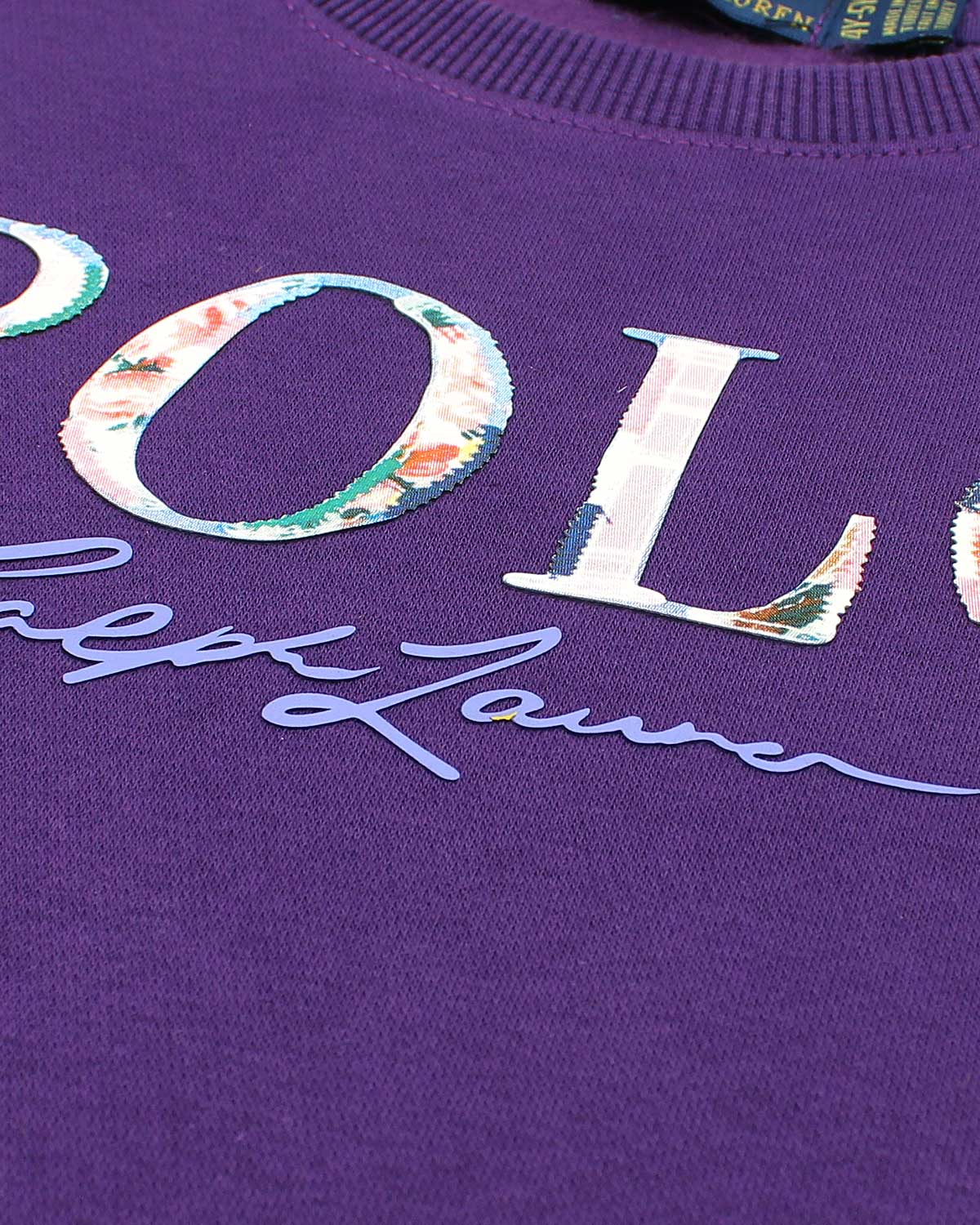 Premium Baby Girls Flowered Sweat - Purple