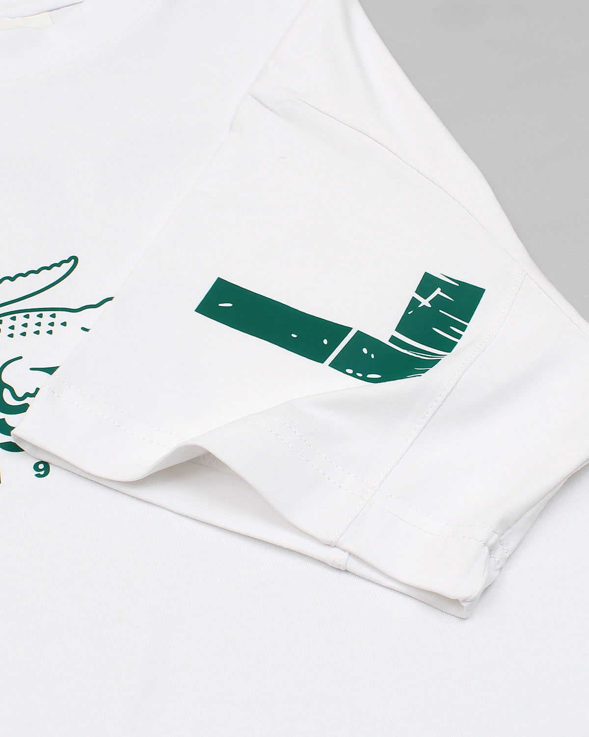 Lac. Men's Oversized Graphic Logo T-Shirt – White