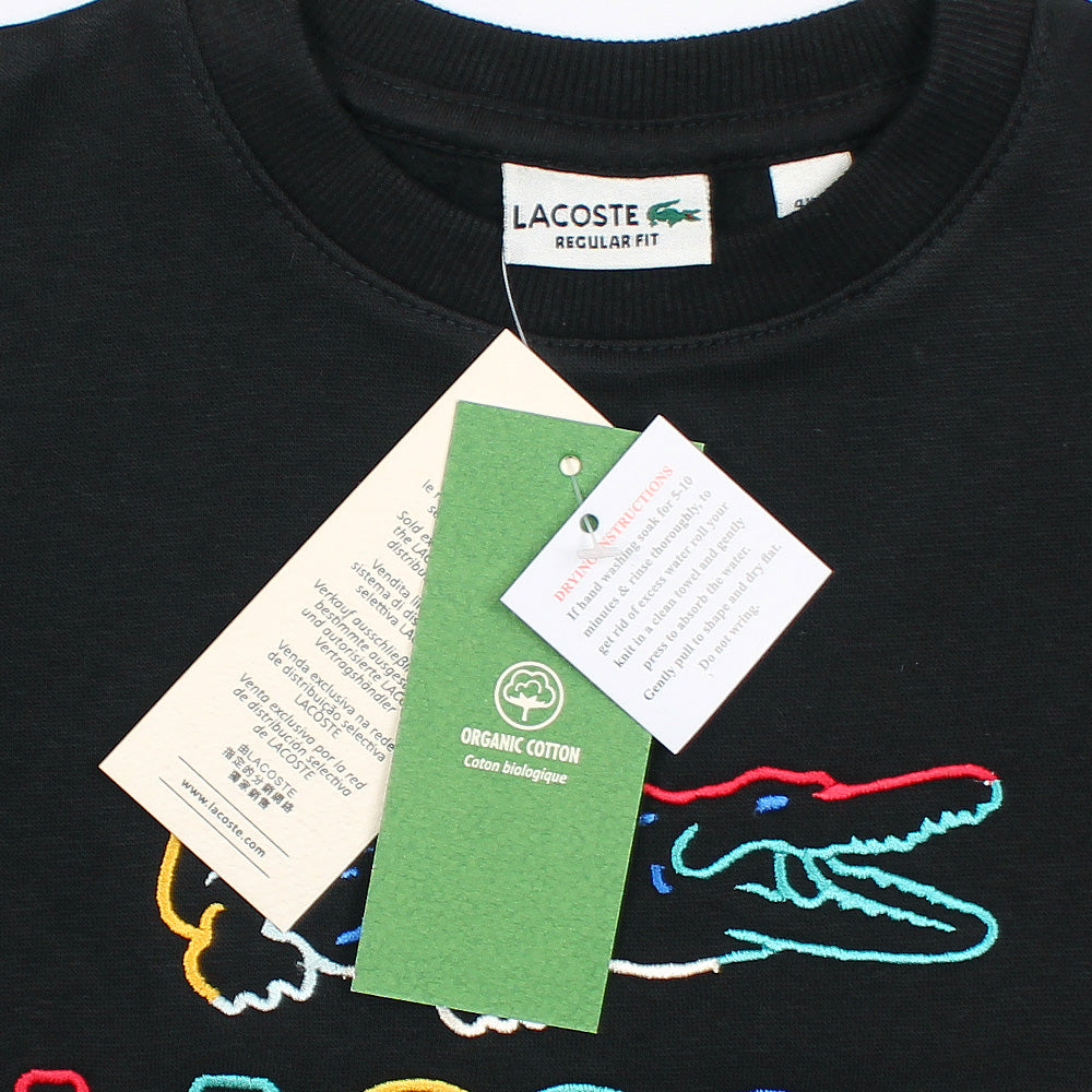 Kids Lac. Embraided Sweatshirt - Black