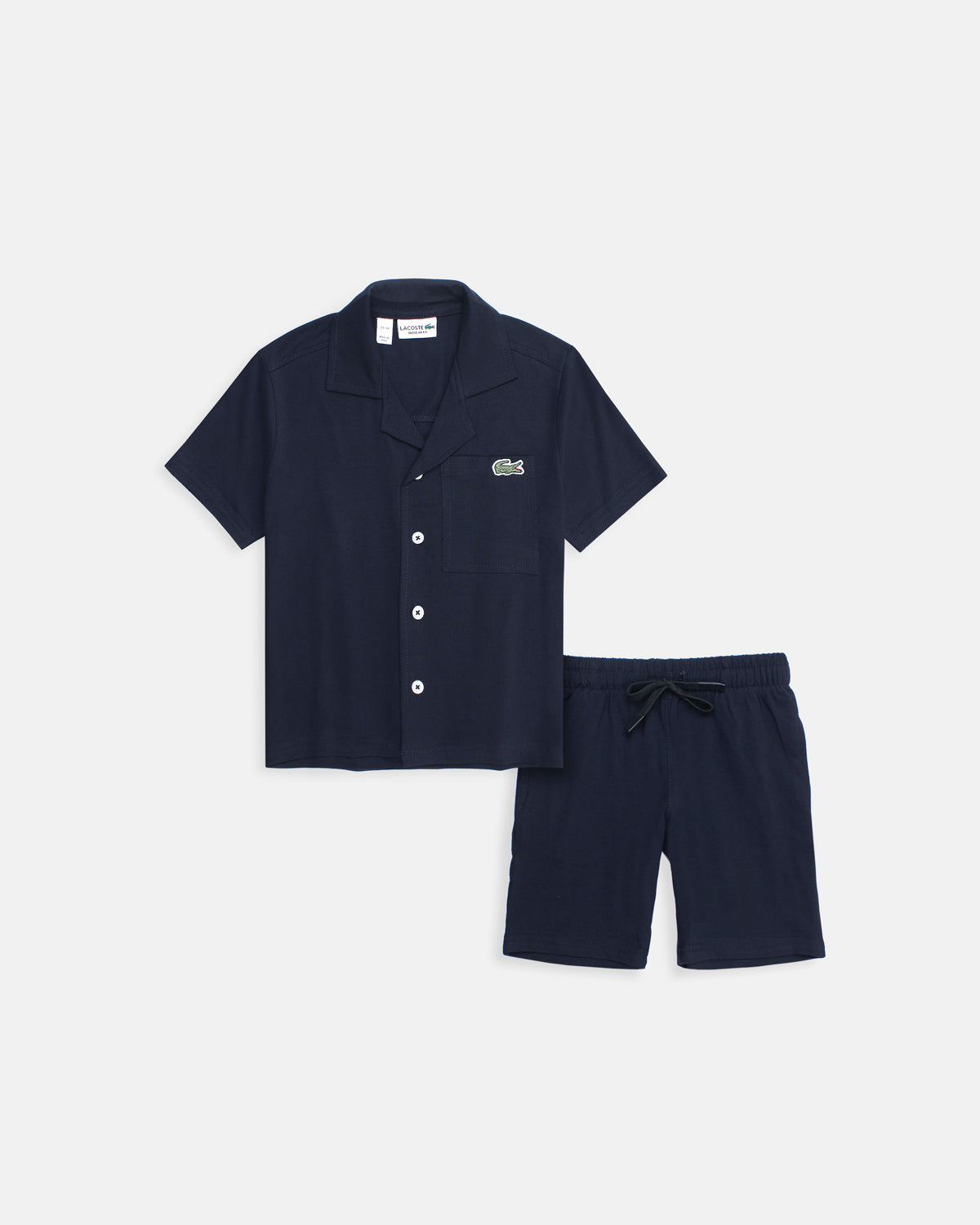 Kids Notch Lapel Tracksuit Set - Navy Blue