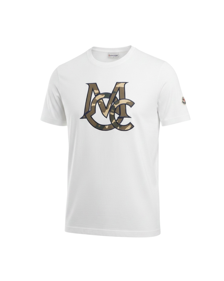 Men's Mon. Camouflaged T Shirt - White