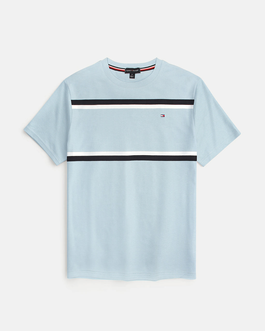 Exclusive Tommy Panel Men Tee - Sky Blue