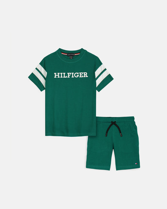 Premium Hilfiger Kids Tracksuit - Green