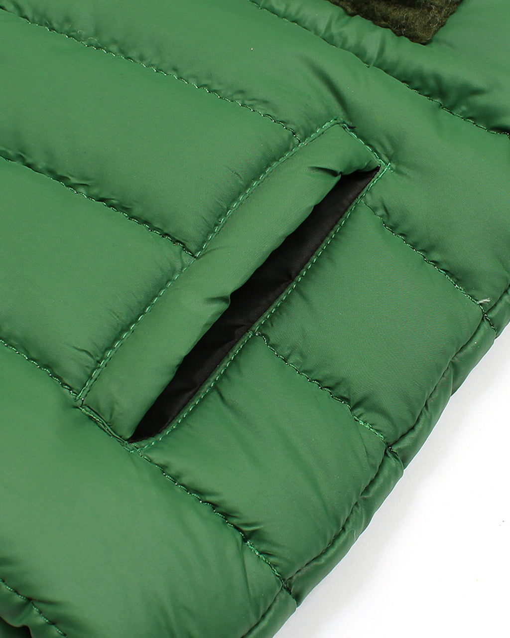 Kids Mon. Puffer Hooded Jacket - Green