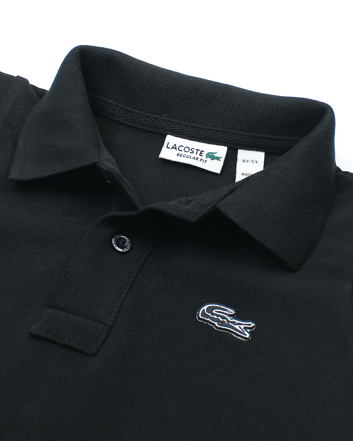 Premium Baby Girl Lac. Polo Shirt - Black