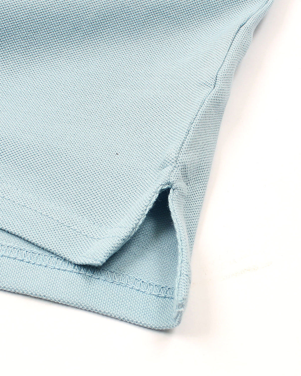 Men's Lac. Contrast Polo Shirt - Sky Blue