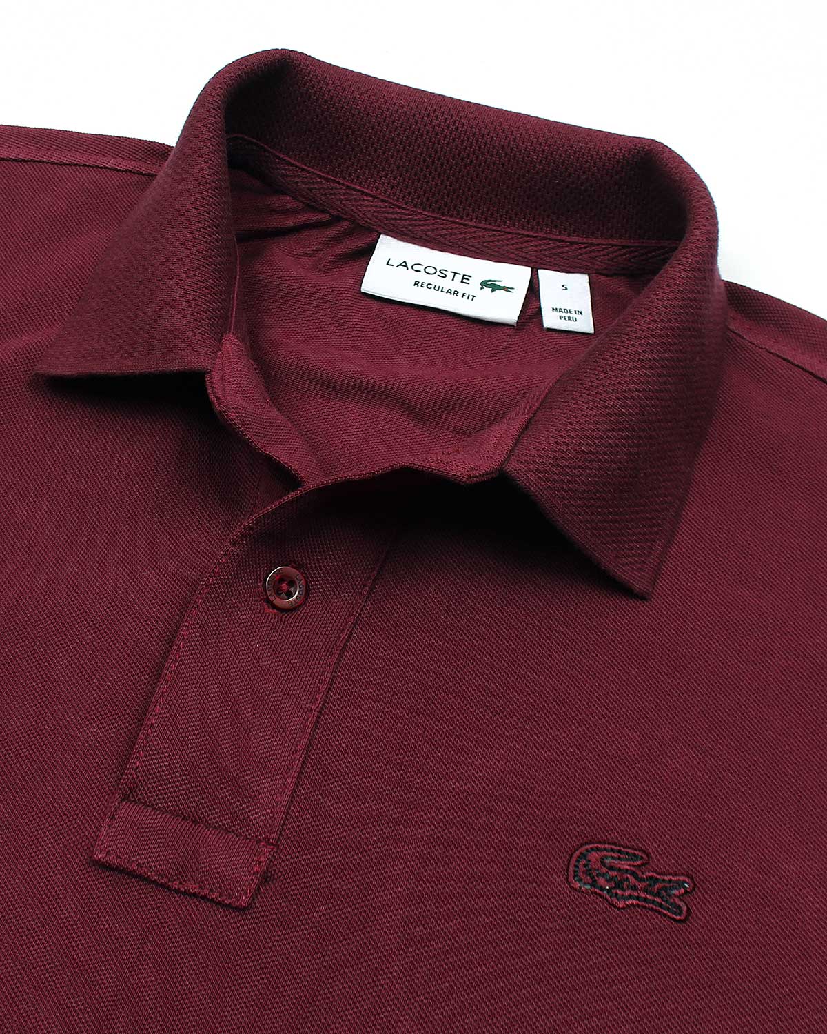 Premium Mesh L/C Men Polo Shirt - Maroon