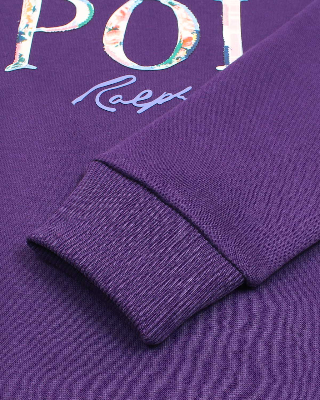 Premium Baby Girls Flowered Sweat - Purple