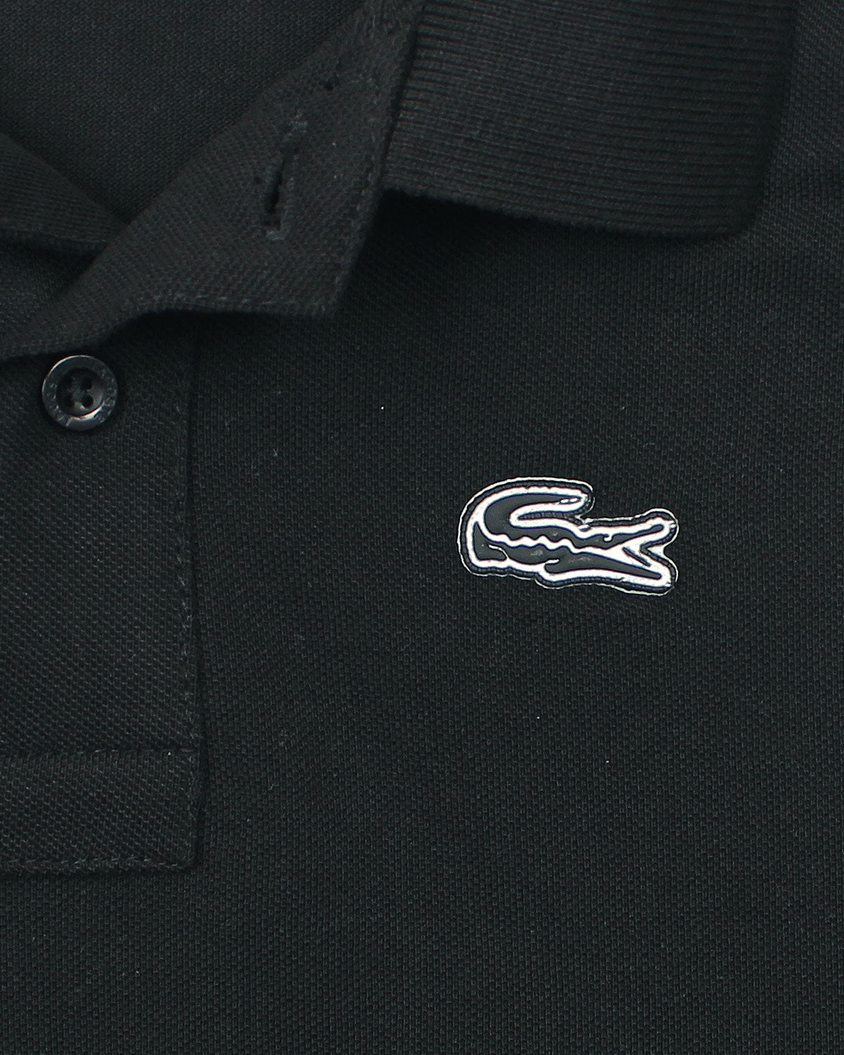 Premium Baby Girl Lac. Polo Shirt - Black