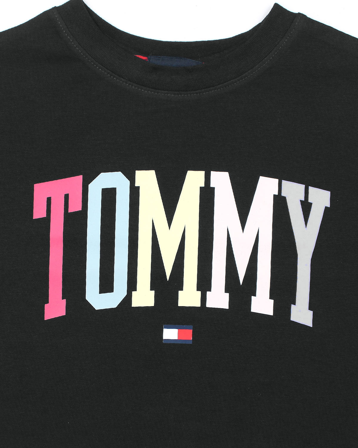 Baby Girls Cropped Tom. T Shirt - Black