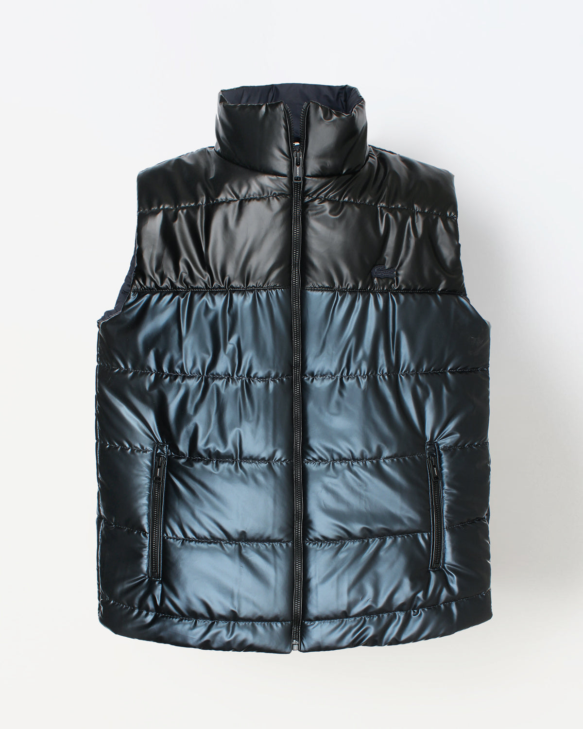 Men's Gossy Contrast Gillet - Black & Blue