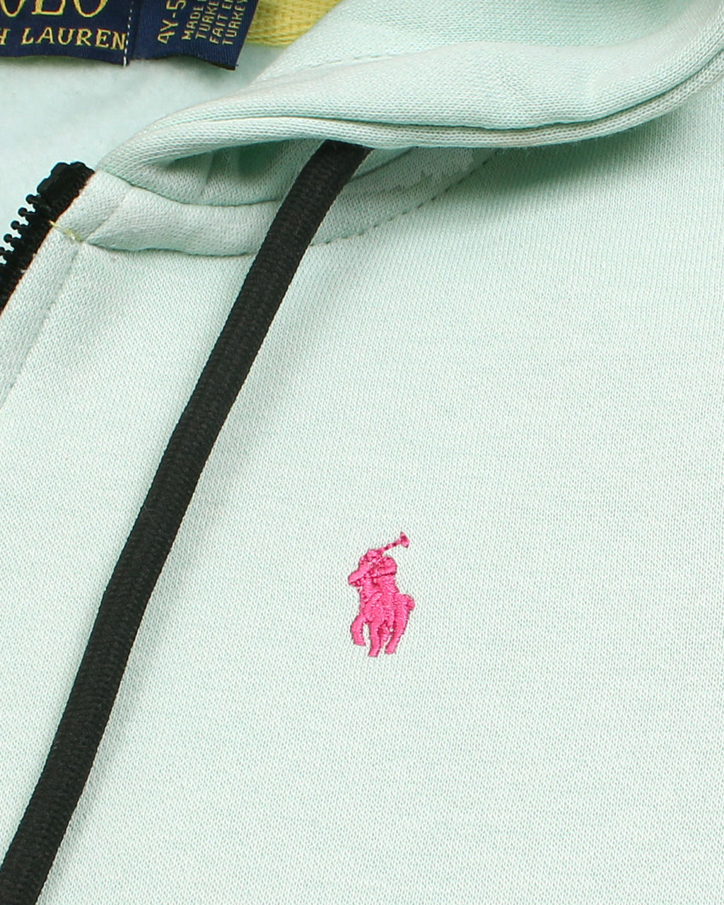 Premium Kids R-L Zip-Up Hoodie – Mint Green