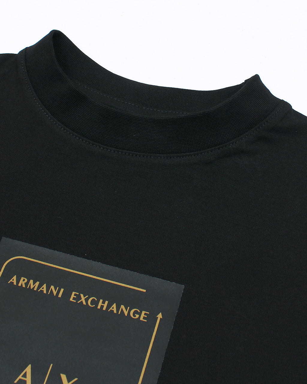 A-X Men's Oversized Logo Patch T-Shirt – Black